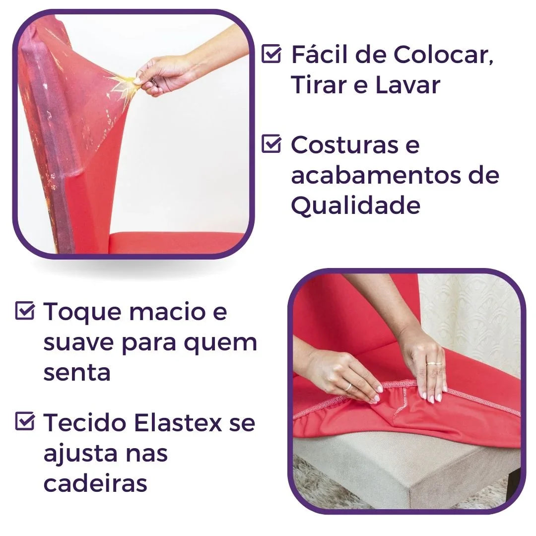 Capa de Cadeira de Natal - Árvore Natalina