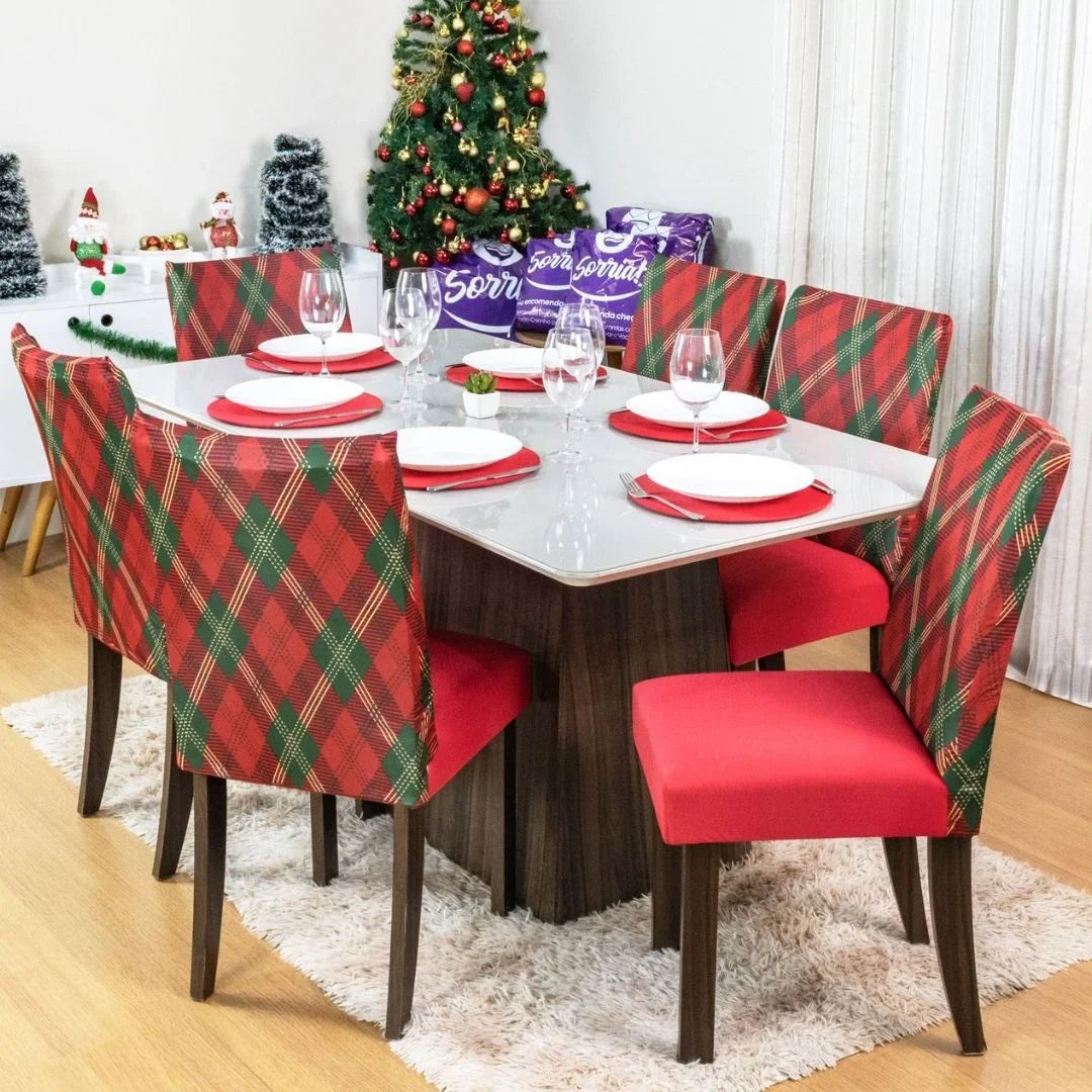 Capa de Cadeira de Natal - Charme Natalino