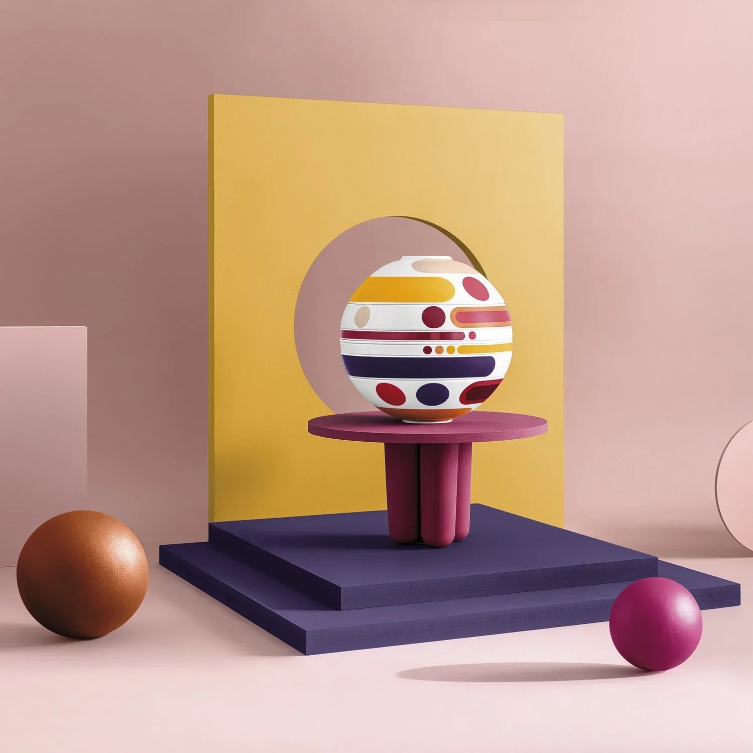 Conjunto de Jantar para 2 Pessoas - La Boule 7 Peças - (Promoção de Outubro)