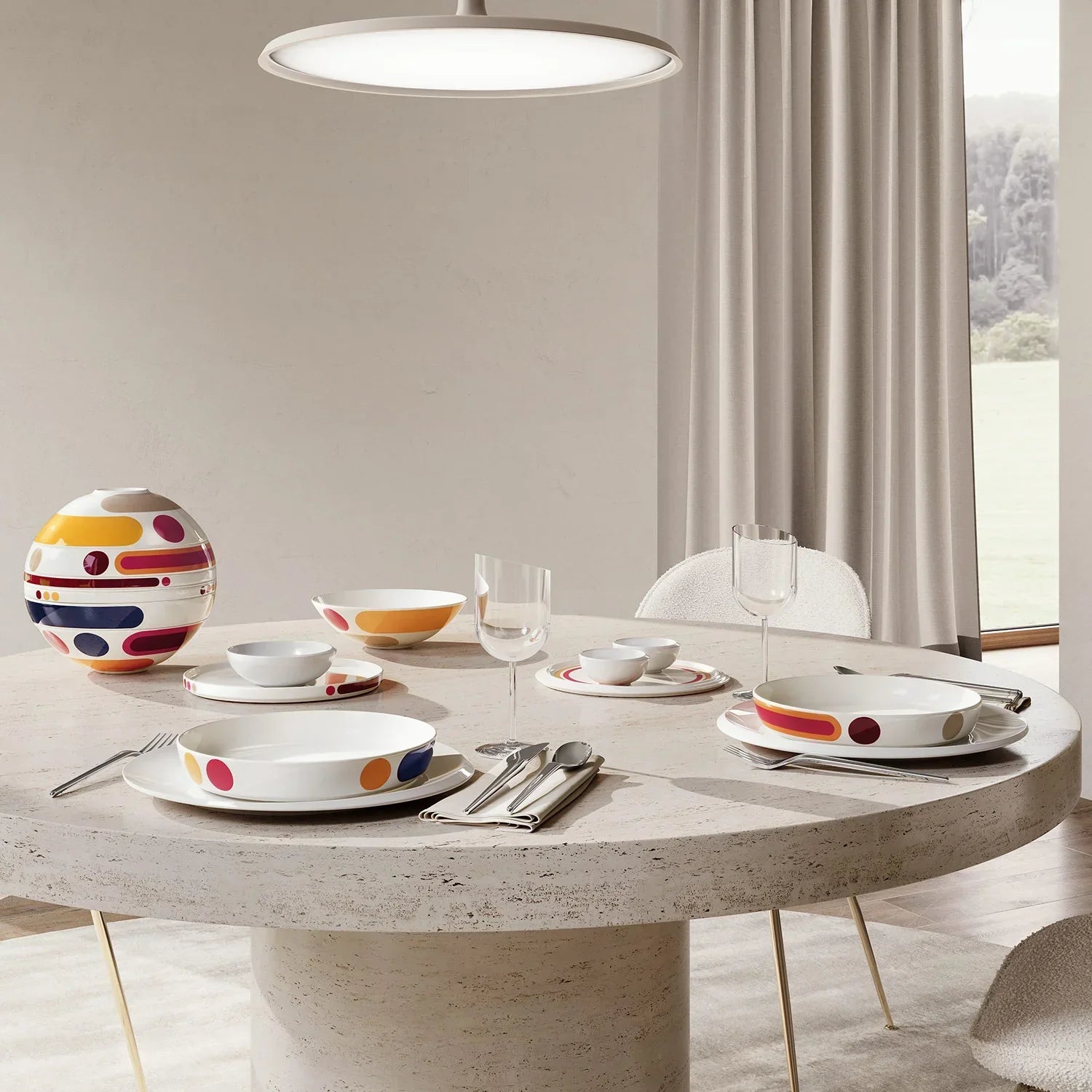 Conjunto de Jantar para 2 Pessoas - La Boule 7 Peças - (Promoção de Outubro)