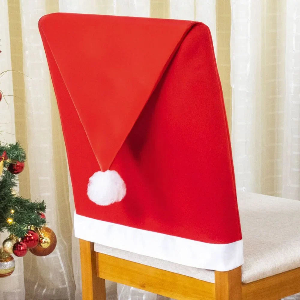 Capa Encosto Cadeira Natal Elastex - Gorro Noel