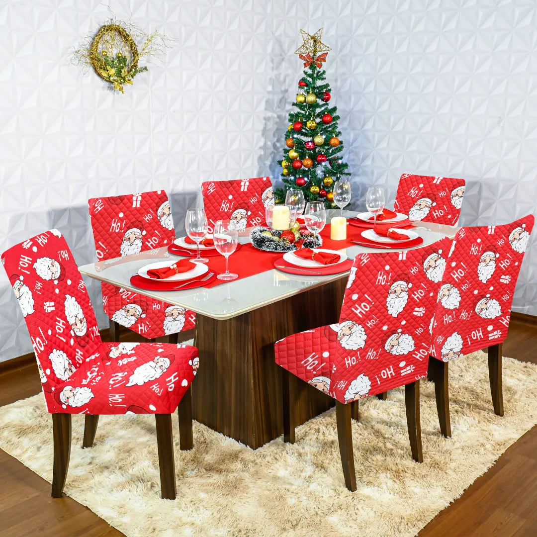 Capa Cadeira Natal Acolchoada Arranhão Gato - Noel