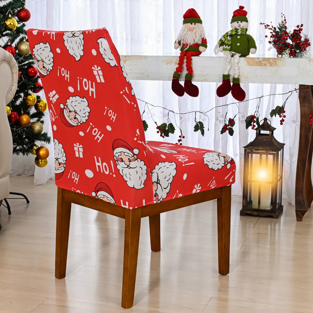 Capa de Cadeira de Natal - Papai Noel Vermelho