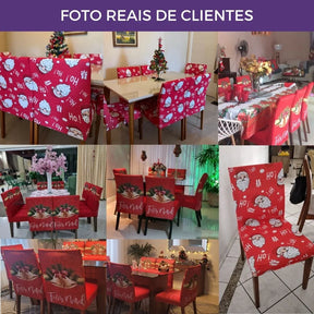 Capa de Cadeira de Natal  - Charme Natalino