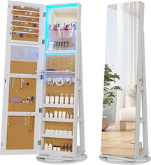 [3 em 1] Armário Giratório com Espelho e Porta Jóias Pratilar 170x70cm + ÚLTIMAS UNIDADES 🔥