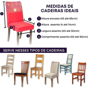Capa de Cadeira de Natal  - Árvore Natalina