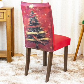Capa de Cadeira de Natal  - Árvore Natalina