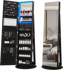 [3 em 1] Armário Giratório com Espelho e Porta Jóias Pratilar 170x70cm + ÚLTIMAS UNIDADES 🔥