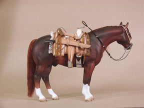 Escultura Cavalo Marrom Escuro