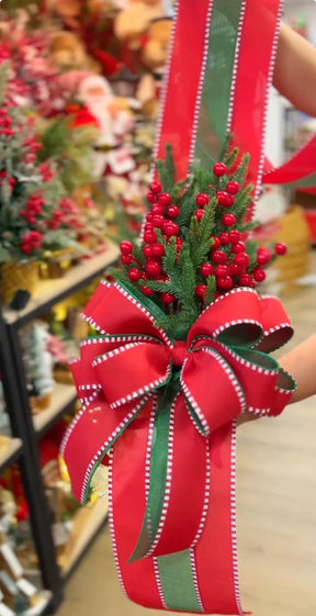 Escapulário Natalino Vermelho e Verde