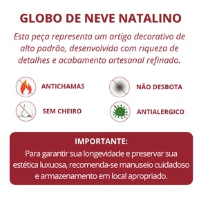 Globo de Neve Natalino Papai Noel