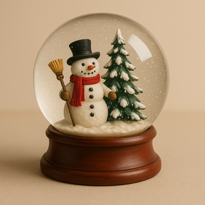 Globo de Neve Natalino Boneco de Neve