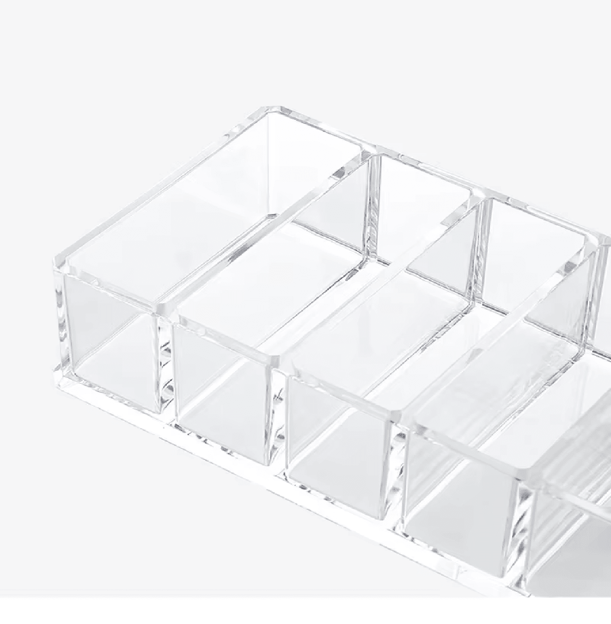 Organizador de Cosméticos em Acrílico Transparente 8 Compartimentos