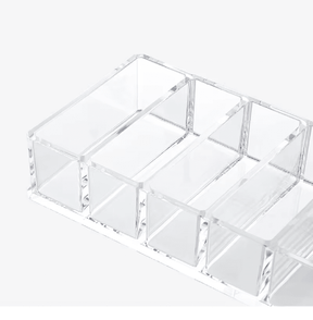 Organizador de Cosméticos em Acrílico Transparente 8 Compartimentos